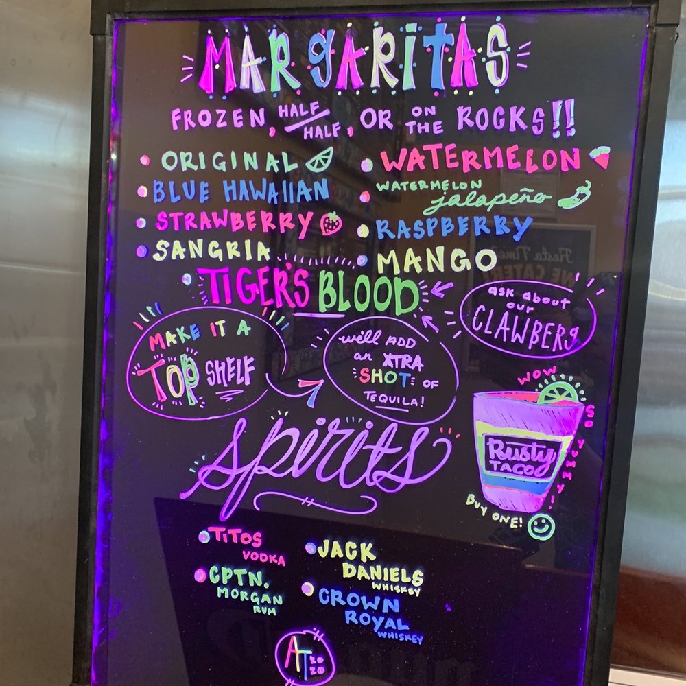 Rusty Taco - Margarita menu - Tacos Near Me - Beaumont, Texas Rusty Taco - Margarita menu - Tacos Near Me - Beaumont, Texas