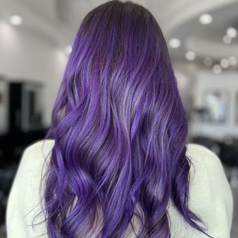 Avenue Salon Beauty & Spa - Purple balayage by Tammy - Hair Salons Near Me - Plano, Texas Avenue Salon Beauty & Spa - Purple balayage by Tammy - Hair Salons Near Me - Plano, Texas