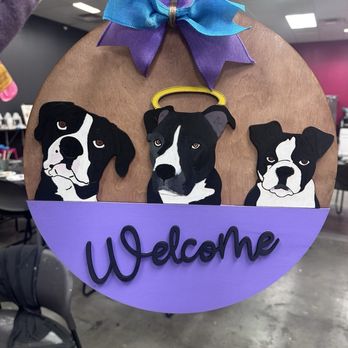 Wine and Design - Door Hanger Paint Your Pet (a favorite) - Art Classes Near Me - Clayton, North Carolina Wine and Design - Door Hanger Paint Your Pet (a favorite) - Art Classes Near Me - Clayton, North Carolina