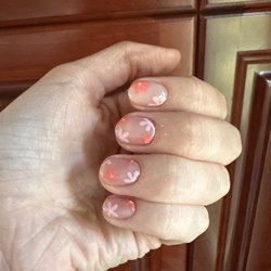 Vogue Nail & Spa - Gel manicure with floral design