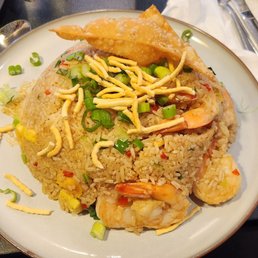 Chaufa rice with shrimp.