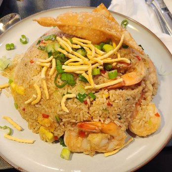 Mishqui Peruvian Bistro - Chaufa rice with shrimp. - Peruvian Near Me - Madison, Wisconsin