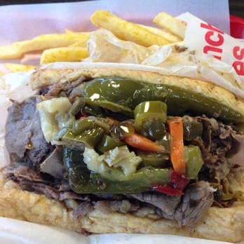 Donald's Famous Hot Dogs - Italian Beef with Sweet and Hot Peppers! - Hot Dogs Near Me - Chicago, Illinois