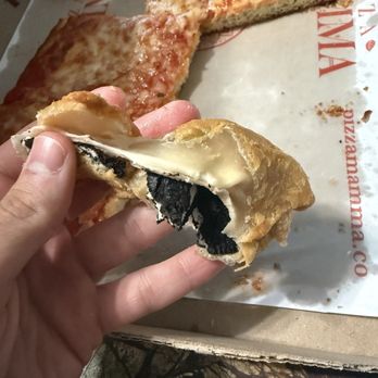 Pizza Mamma - Raw Dough in the Fried Oreos!!! - Salad Near Me - Cranston, Rhode Island Pizza Mamma - Raw Dough in the Fried Oreos!!! - Salad Near Me - Cranston, Rhode Island