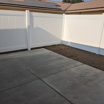 VINYL PROS - Another part of the job. a small patio. Landscaping to come! - Patio Coverings Near Me VINYL PROS - Another part of the job. a small patio. Landscaping to come! - Patio Coverings Near Me