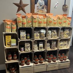 Breezy Willow Farm Country Market - Pasta and sauce section.