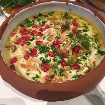 Semsem - Fatteh Tahini - delicious tahini based dip with chick peas and pomegranate - Coffee & Tea Near Me - Ottawa, Ontario