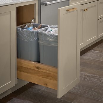 Hickory Cabinets - Trash pull outs. - Cabinetry Near Me