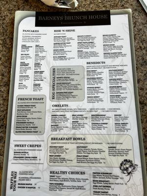 Menu photo 2 Barney's Brunch House Frisco, TX Menu photo 2 Barney's Brunch House Frisco, TX