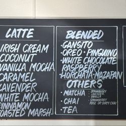 The Coffee Machine - Menu (as of 4/2025)