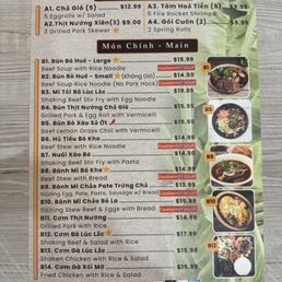 Menu Menu