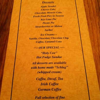 Peter Luger - Dessert menu - Steakhouses Near Me - Brooklyn, New York Peter Luger - Dessert menu - Steakhouses Near Me - Brooklyn, New York