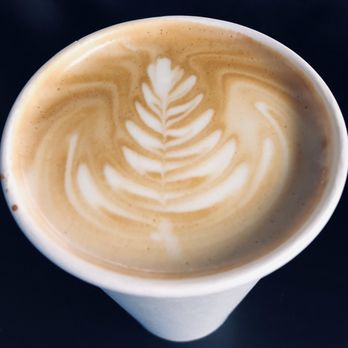 Coffee Bar - Kearny - Large latte with beautiful leaf art. - Coffee & Tea Near Me - San Francisco, California Coffee Bar - Kearny - Large latte with beautiful leaf art. - Coffee & Tea Near Me - San Francisco, California