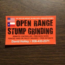 David Holley Stump Grinding