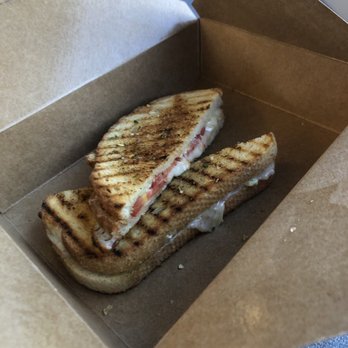 Three Ladies Cafe - Caprese Panini is small for the price ($8 something), tastes ok though. - Juice Bars & Smoothies Near Me - Davis, California Three Ladies Cafe - Caprese Panini is small for the price ($8 something), tastes ok though. - Juice Bars & Smoothies Near Me - Davis, California