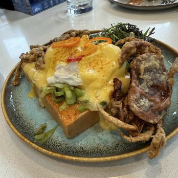 Tur - Soft shell crab and poached eggs - Breakfast & Brunch Near Me - San Francisco, California
