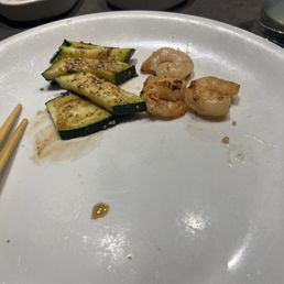 Shrimp and zucchini appetizer Shrimp and zucchini appetizer