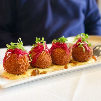 Lemon & Thyme - Lamb croquettes - New American Near Me - Costa Mesa, California Lemon & Thyme - Lamb croquettes - New American Near Me - Costa Mesa, California