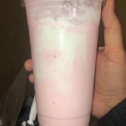 Vanilla, cherry, coconut milkshake