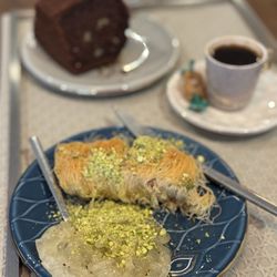Fairuz Cafe - Zalabiah, kunafa, Turkish coffee, chocolate cake