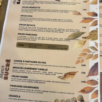Krush - Menu - Food Near Me