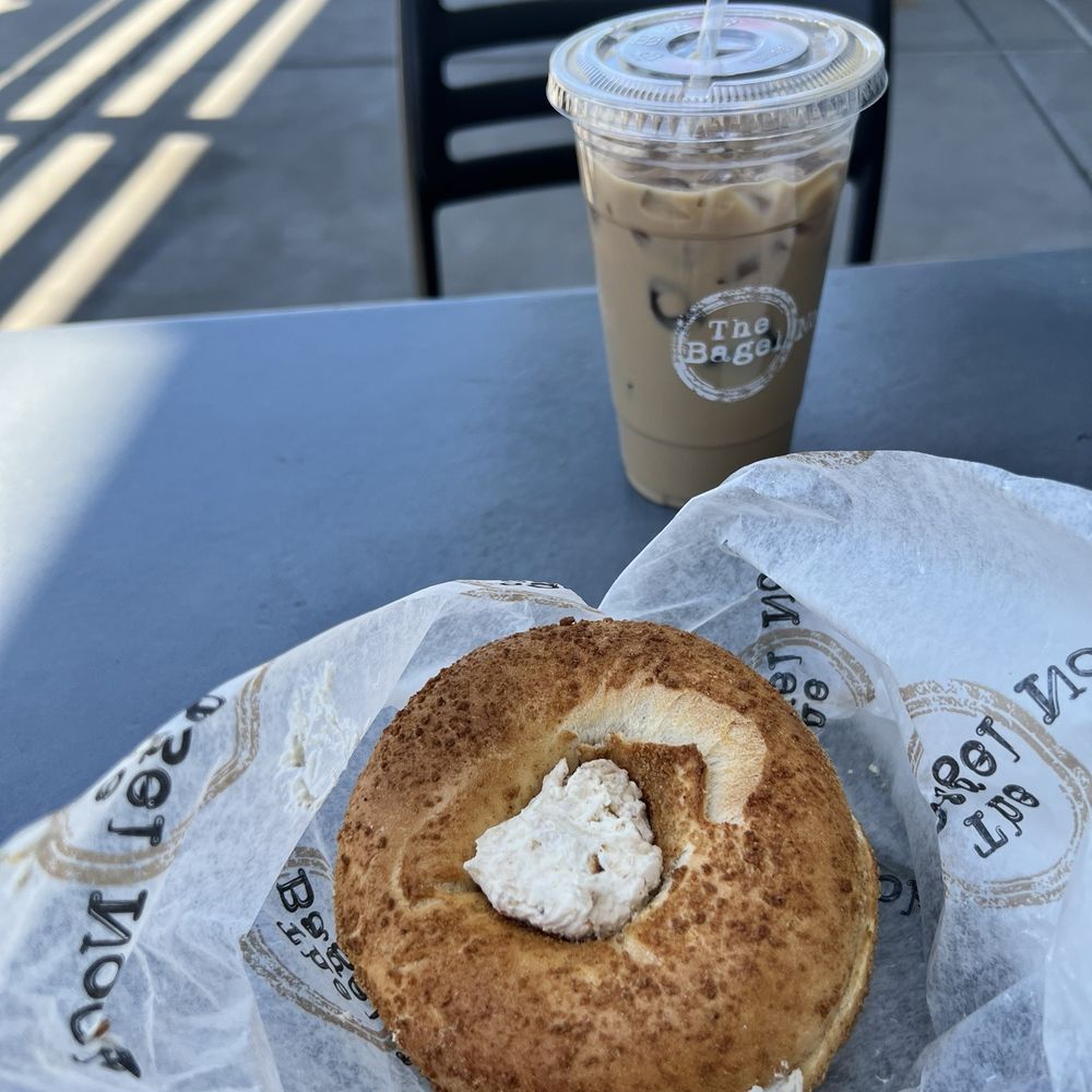 The Bagel Nook - Summerlin - Cinnamon Toast Crunch bagel with peach cobbler smear - Breakfast & Brunch Near Me - Las Vegas, Nevada
