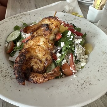 Blue Moon Beach Grill - Lunch special - salad with blackened shrimp - Seafood Near Me - Nags Head, North Carolina Blue Moon Beach Grill - Lunch special - salad with blackened shrimp - Seafood Near Me - Nags Head, North Carolina