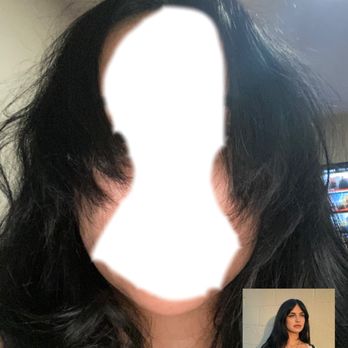 Karyna Style - What I got compared to the reference photo of what I wanted. My bangs are so crooked and I didn't even want her to keep trying. - Hair Salons Near Me - Los Angeles, California Karyna Style - What I got compared to the reference photo of what I wanted. My bangs are so crooked and I didn't even want her to keep trying. - Hair Salons Near Me - Los Angeles, California