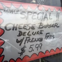 Amazing Deli - Special  cheese burger deluxe / w french fries $5.99
