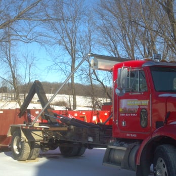Weather Tight Roofing - Our company dump truck, so we can move dumpsters at wil. so they are not in your way - Roofing Near Me - Madison, Wisconsin Weather Tight Roofing - Our company dump truck, so we can move dumpsters at wil. so they are not in your way - Roofing Near Me - Madison, Wisconsin