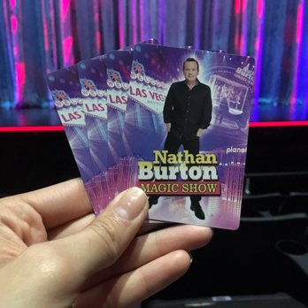 Nathan Burton Comedy Magic - He made us do a magic trick during the show, using these cards, and it was awesome! - Performing Arts Near Me - Las Vegas, Nevada Nathan Burton Comedy Magic - He made us do a magic trick during the show, using these cards, and it was awesome! - Performing Arts Near Me - Las Vegas, Nevada