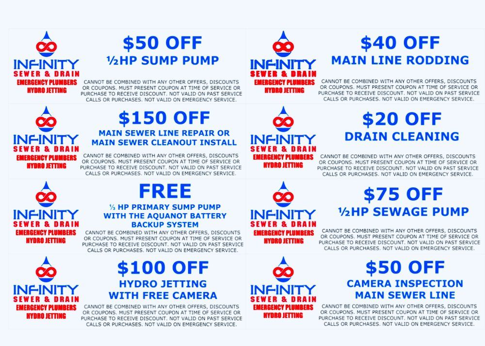 Slide of Infinity Sewer & Drain Emergency Plumbers