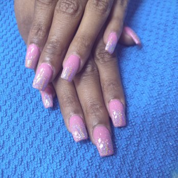 KB Nails - French rose nails with chrome tips - Nail Salons Near Me - Sacramento, California