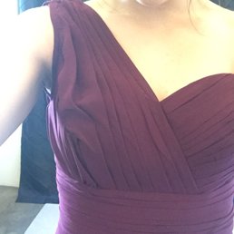During the $130 alteration process ended up with the front pleating looking this this. Was told "this was the design", complete BS During the $130 alteration process ended up with the front pleating looking this this. Was told "this was the design", complete BS