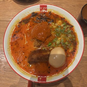 Ramen Nagi - This is the red king w pork belly and added spice - Ramen Near Me - Costa Mesa, California