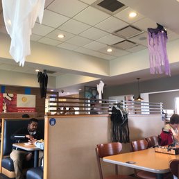 two people sitting at a table in a restaurant two people sitting at a table in a restaurant