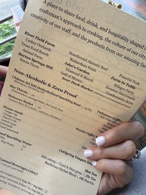 Menu photo 1 Odd Duck Austin, TX