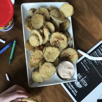 Big Ditch Brewing - Fried Pickles - New American Near Me - Buffalo, New York