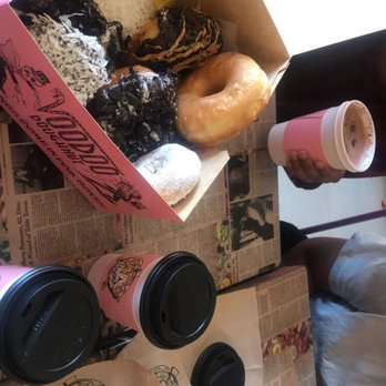 Voodoo Doughnut - Dirt Doughnut , Old Dirty Bastard Doughnut Chocolate Coconut Doughnut, Glazed Doughnut Powdered Sugar Doughnut - Donuts Near Me - Austin, Texas Voodoo Doughnut - Dirt Doughnut , Old Dirty Bastard Doughnut Chocolate Coconut Doughnut, Glazed Doughnut Powdered Sugar Doughnut - Donuts Near Me - Austin, Texas