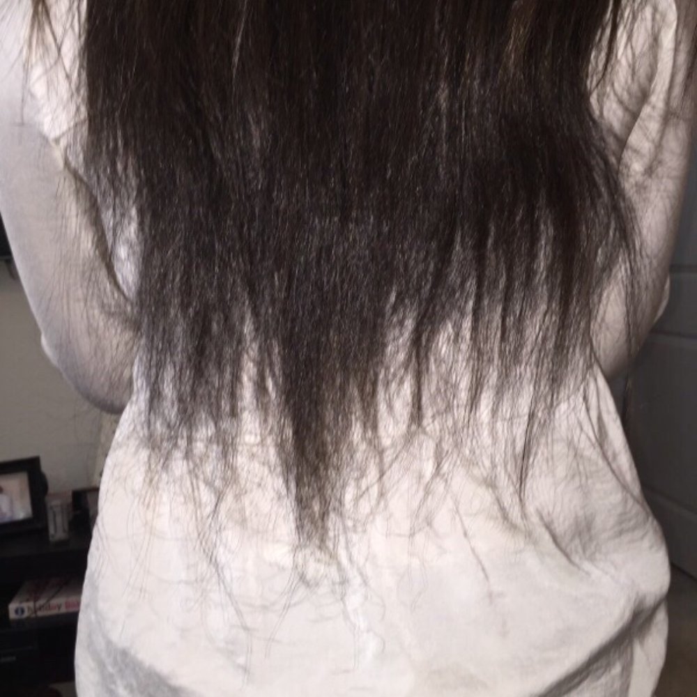 This is the hair she gave me that was supposed to be top quality hair This is the hair she gave me that was supposed to be top quality hair