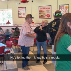 Freddy's Frozen Custard & Steakburgers - Dad and the manager