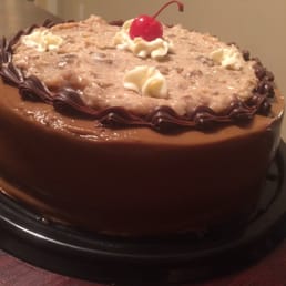 German chocolate- outer frosting way too sweet