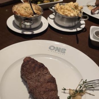 One Steakhouse - Filet minion 8oz, Mac & cheese? Potatoes gratin, Brussels Sprouts - Steakhouses Near Me - Las Vegas, Nevada One Steakhouse - Filet minion 8oz, Mac & cheese? Potatoes gratin, Brussels Sprouts - Steakhouses Near Me - Las Vegas, Nevada