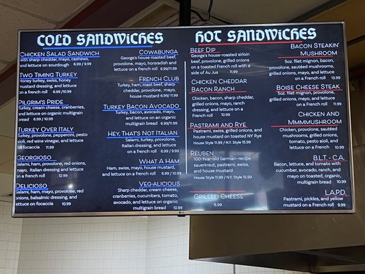 Menu photo 4 Deli George Boise, ID Menu photo 4 Deli George Boise, ID