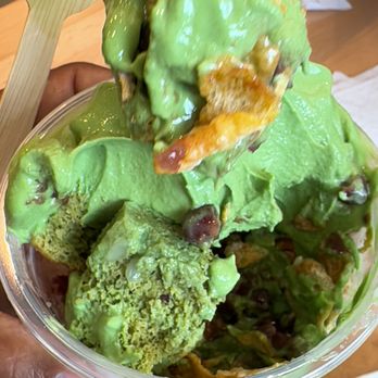 Kyo Matcha - matcha parfait insides - Desserts Near Me - Brookline, Massachusetts Kyo Matcha - matcha parfait insides - Desserts Near Me - Brookline, Massachusetts