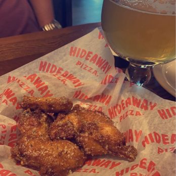 Hideaway Pizza - Garlic Parmesan wings, small but tasty - Pizza Near Me - Benton, Arkansas Hideaway Pizza - Garlic Parmesan wings, small but tasty - Pizza Near Me - Benton, Arkansas