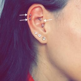 Daith & Helix (2x) final result!