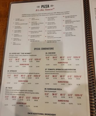 Menu photo 3 Aurelio's Pizza Las Vegas, NV