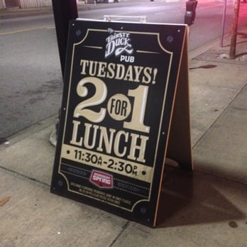 The Thirsty Duck Pub - Sandwich board outside~ - Pubs Near Me - New Westminster, British Columbia
