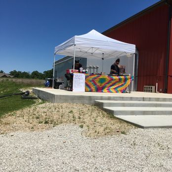 Point Labaddie Brewery - a tent set up outside - Breweries Near Me - Labadie, Missouri